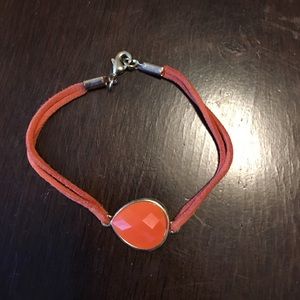 Faux leather bracelet